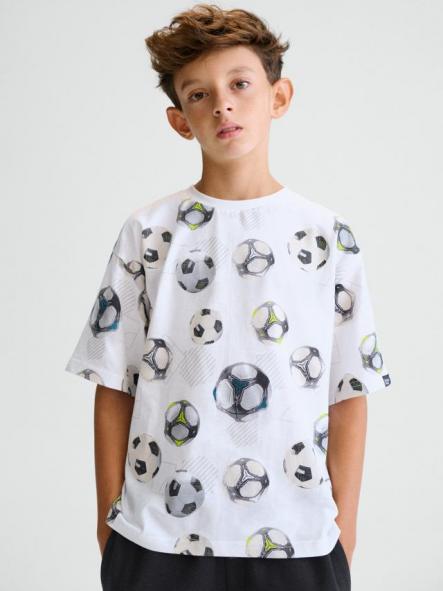 Mayoral Camiseta M/C Estampada 26-06038-039 Blanco