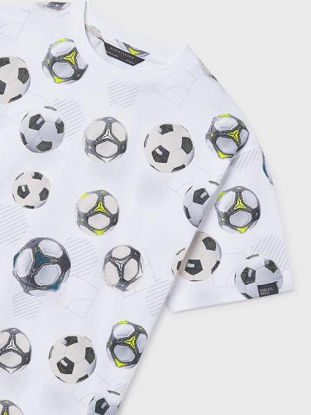 Mayoral Camiseta M/C Estampada 26-06038-039 Blanco [4]