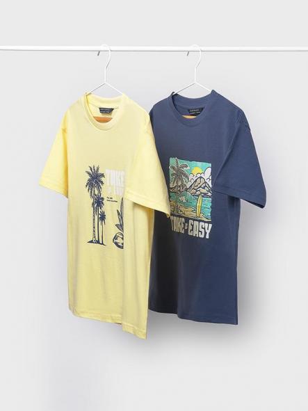 Mayoral Set 2 camisetas M/C 26-06040-086 Lemon-Ocea