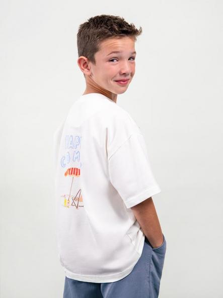 Mayoral Camiseta M/C "Happy Combo" 26-06043-301 Nata