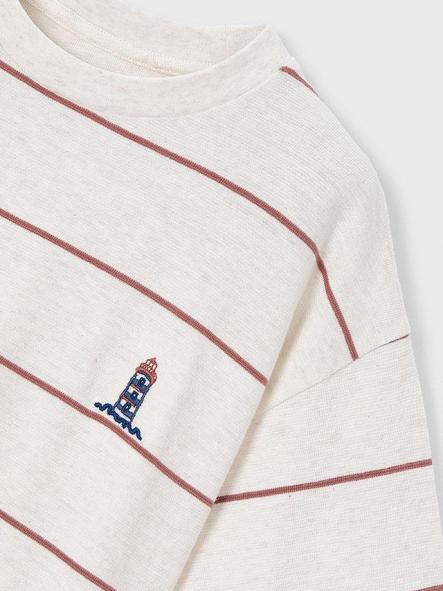 Mayoral Camiseta M/C Rayas 26-06044-332 Rojo [3]