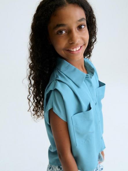 Mayoral Blusa Bolsillos 26-06158-053 Jade  [2]