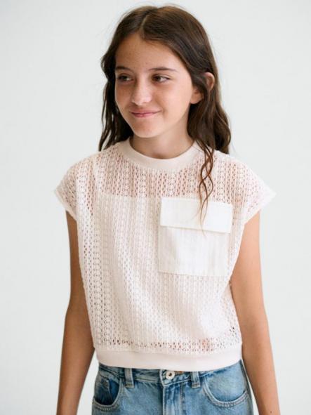 Mayoral Twin Set Bolsillo  26-06160-061 Hueso