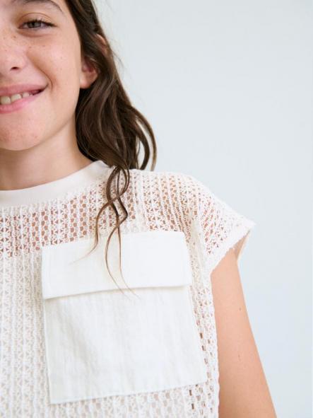 Mayoral Twin Set Bolsillo  26-06160-061 Hueso [1]