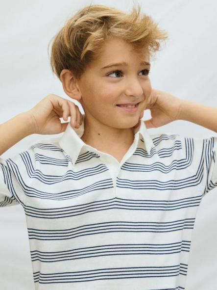 Mayoral Polo m/c Tricot 26-06162-046 Nata Atlantico