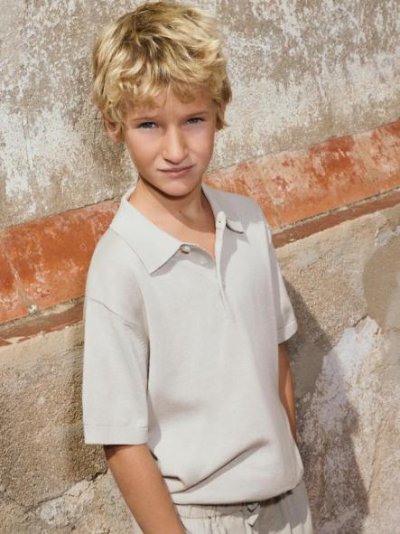 Mayoral Polo M/C Tricot 26-06162-047 Piedra