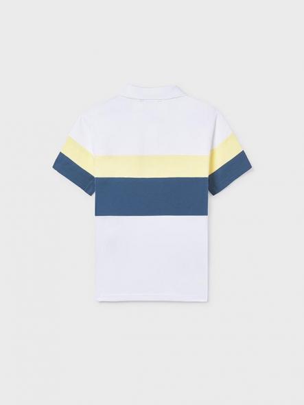 Mayoral Polo M/C Blocking 26-06168-095 Bco-Lemon [3]