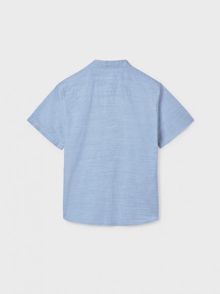 Mayoral Camisa M/C Cuello Mao 26-06171-080 Celeste [1]