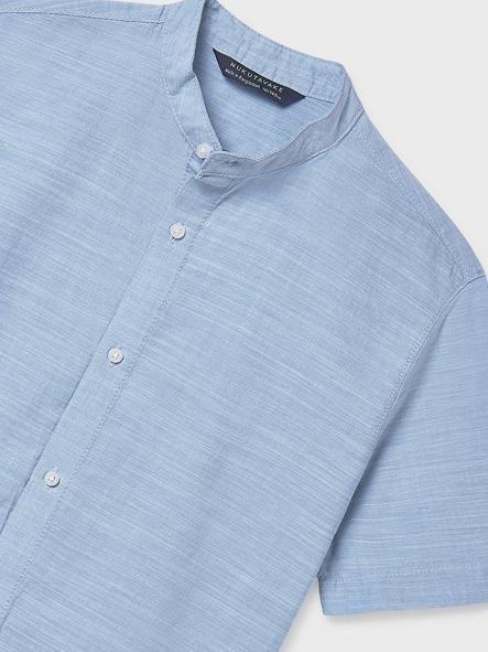 Mayoral Camisa M/C Cuello Mao 26-06171-080 Celeste [2]