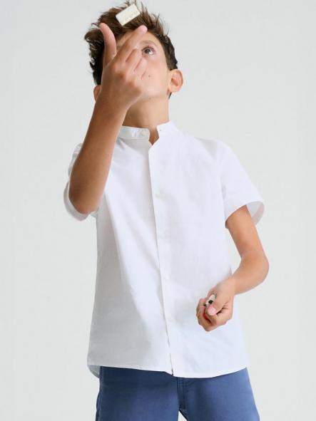 Mayoral Camisa M/C Cuello Mao 26-06171-081 Blanco