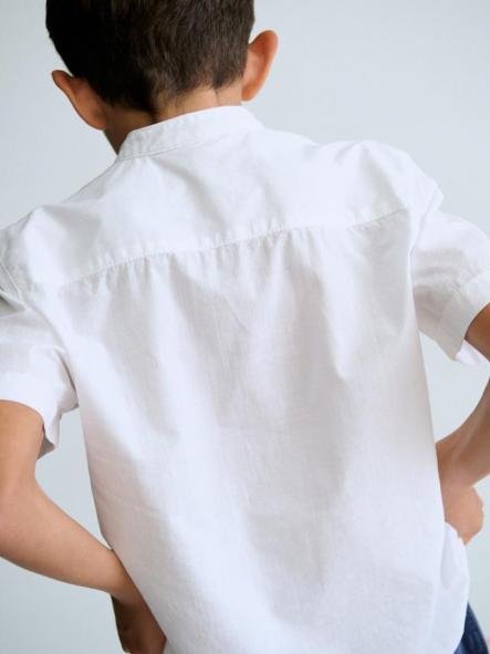 Mayoral Camisa M/C Cuello Mao 26-06171-081 Blanco [2]