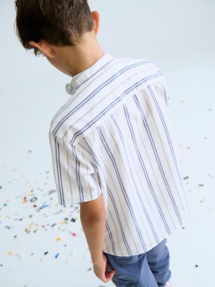 Mayoral Camisa M/C Cuello Mao 26-06171-082 Oceano ray [1]