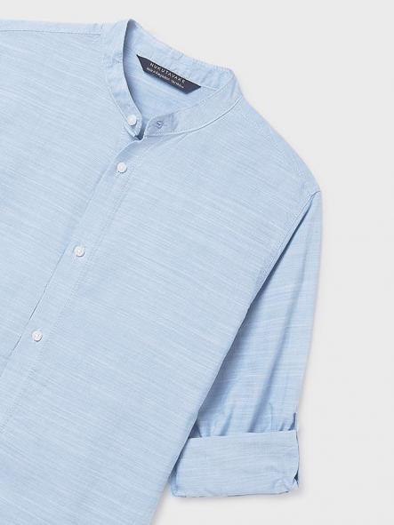 Mayoral Camisa M/L Cuello Mao 26-06176-011 Celeste [5]