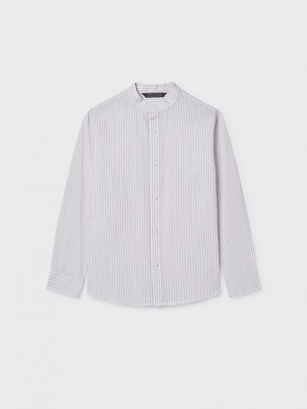Mayoral Camisa M/L Cuello Mao 26-06176-012 Piedra [1]