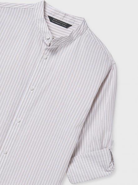 Mayoral Camisa M/L Cuello Mao 26-06176-012 Piedra [2]