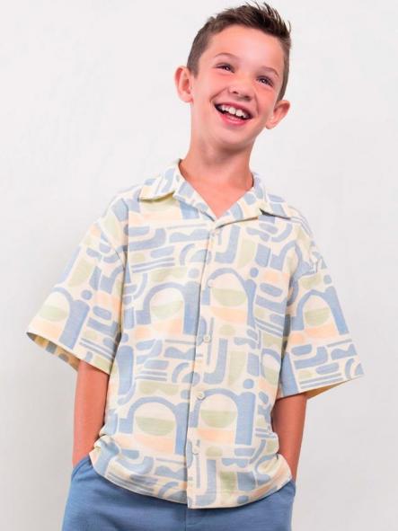 Mayoral Camisa M/C Punto Estampada 26-06178-405 Universo