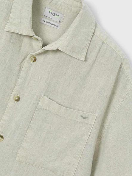 Mayoral Camisa M/C Lino Comfy 26-06179-457 Oliva Claro [5]