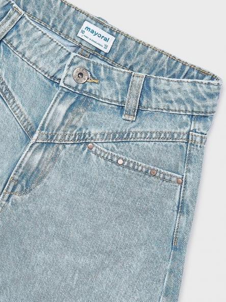 Mayoral Pantalon Corto Tejano Remaches 26-06202-059 Claro [2]