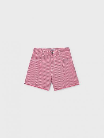 Mayoral Pantalon Corto Rayas Tejanas 26-06205-055 Cereza [3]