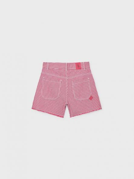 Mayoral Pantalon Corto Rayas Tejanas 26-06205-055 Cereza [4]
