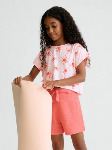 Mayoral Pantalon Corto Estructura 26-06206-058 Flamingo