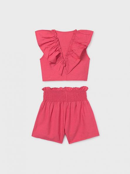 Mayoral Conjunto Short Volantes 26-06207-078 Coral [4]