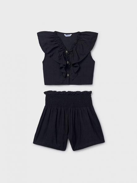 Mayoral Conjunto Short Volantes 26-06207-079 Negro