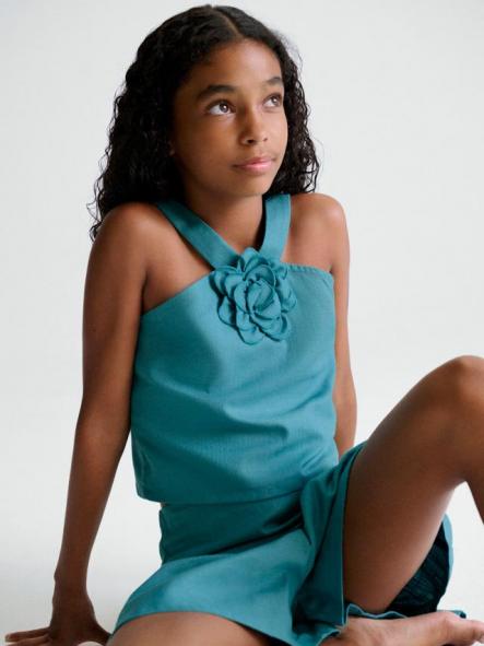 Mayoral Conjunto Short Flor 26-06208-053 Jade