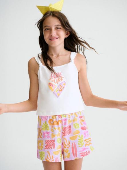 Mayoral Conjunto Short Estampado 26-06210-064 Lilac