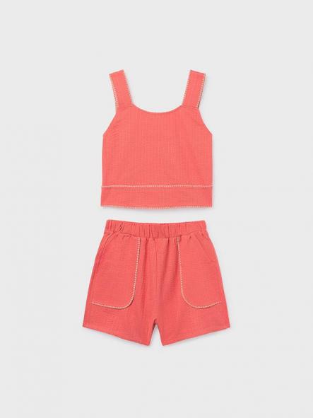 Mayoral Conjunto Short Puntada Concha 26-06213-068 Flamingo