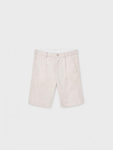 Mayoral Bermuda Lino Suiting 26-06214-016 Avena Mez