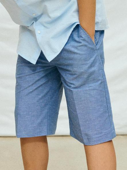 Mayoral Bermuda Lino Suiting 26-06214-017 Añil [1]