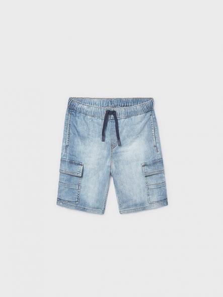 Mayoral Bermuda Denim Cargo 26-06218-033 Claro