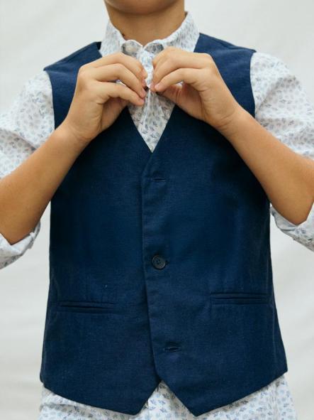 Mayoral Chaleco Lino Suiting 26-06357-018 Atantico [1]