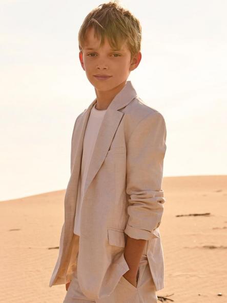 Mayoral Chaqueta Lino Suiting 26-06413-063 Avena Mez