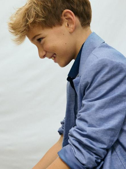 Mayoral Chaqueta Lino Suiting 26-06413-064 Atlantico [1]