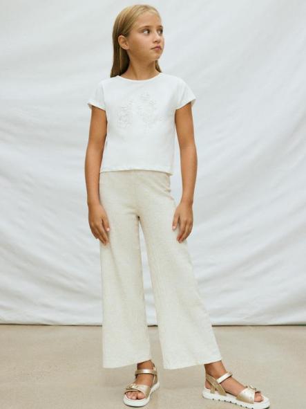 Mayoral Pantalon Largo Imitacion Lino 26-06547-001 Lino