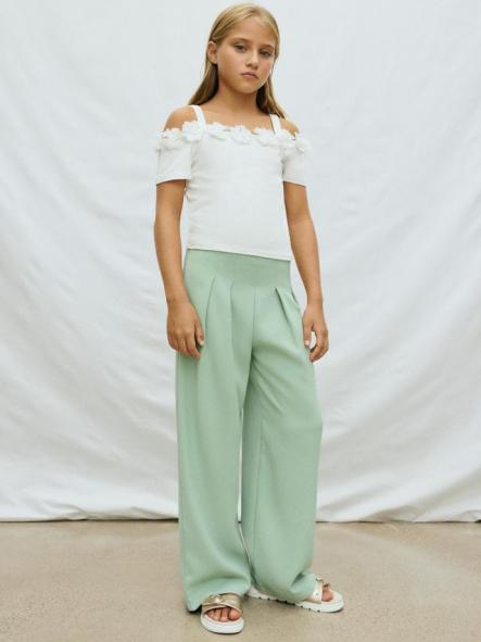 Mayoral Pantalon Largo Crepe 26-06548-094 Salvia