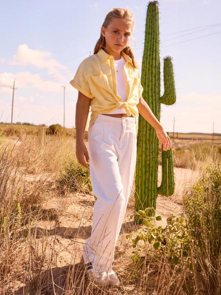 Mayoral Pantalon Largo Sarga 26-06549-010 Crudo [1]