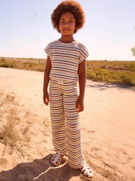 Mayoral Pantalón Largo Tipo Crochet 26-06550-033 Hueso-Arcilla