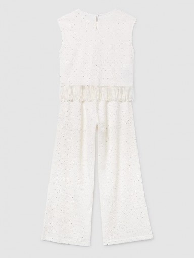 Mayoral Conjunto Pantalón Largo Strass 26-06558-091 Crudo [2]