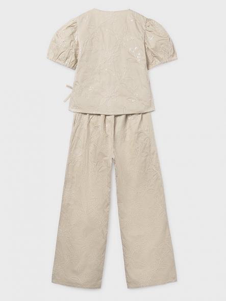 Mayoral Conjunto Pantalón Largo Bordado 26-06559-022 Arena [4]