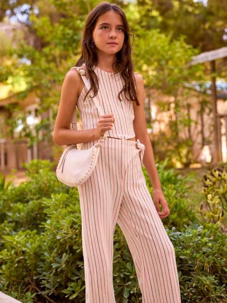 Mayoral Conjunto Pantalon Largo Rayas 26-06560-026 Crd-Coral