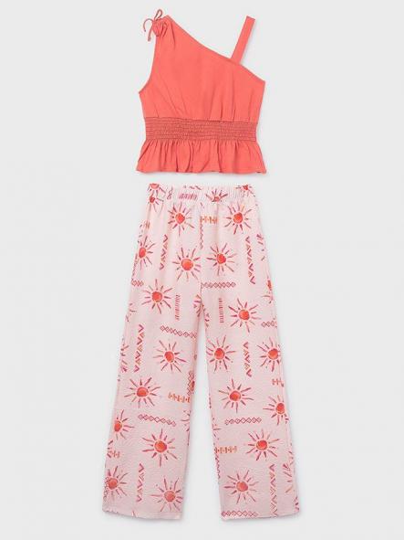 Mayoral Conjunto Pantalón Largo Estampado 26-06561-019 Flamingo