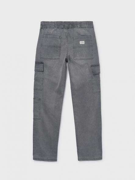 Mayoral Pantalon Denim Jogger Cargo 26-06570-016 Gris Medio [3]