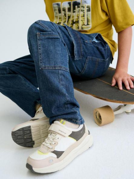 Mayoral Pantalon Denim Jogger Cargo 26-06570-017 Oscuro [2]