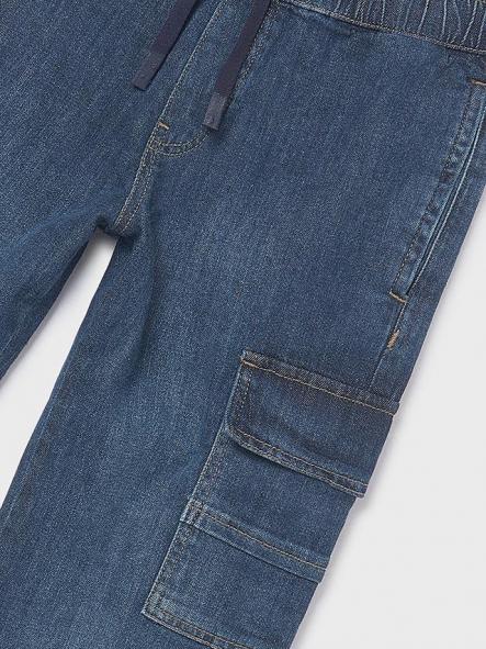 Mayoral Pantalon Denim Jogger Cargo 26-06570-017 Oscuro [5]