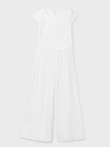 Mayoral Mono Largo Combinado Plisado 26-06871-044 Nata [1]