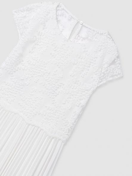 Mayoral Mono Largo Combinado Plisado 26-06871-044 Nata [3]