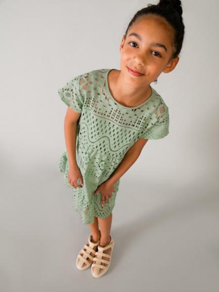 Mayoral Vestido Encaje 26-06904-094 Salvia